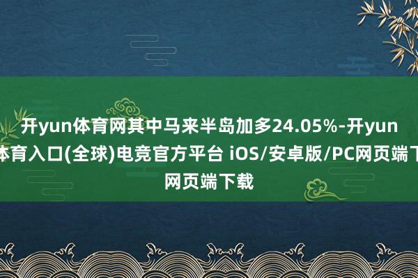 开yun体育网其中马来半岛加多24.05%-开yun云体育入口(全球)电竞官方平台 iOS/安卓版/PC网页端下载