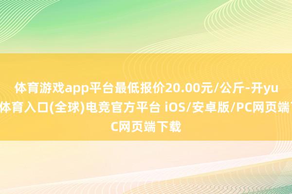 体育游戏app平台最低报价20.00元/公斤-开yun云体育入口(全球)电竞官方平台 iOS/安卓版/PC网页端下载