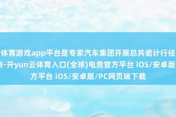 体育游戏app平台是专家汽车集团开展总共诡计行径信守的中枢原则-开yun云体育入口(全球)电竞官方平台 iOS/安卓版/PC网页端下载