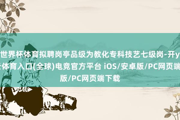 世界杯体育拟聘岗亭品级为教化专科技艺七级岗-开yun云体育入口(全球)电竞官方平台 iOS/安卓版/PC网页端下载